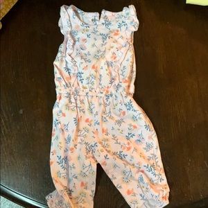 Carters Floral Jumpsuit (3M)